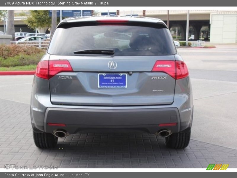 Sterling Gray Metallic / Taupe 2009 Acura MDX Technology