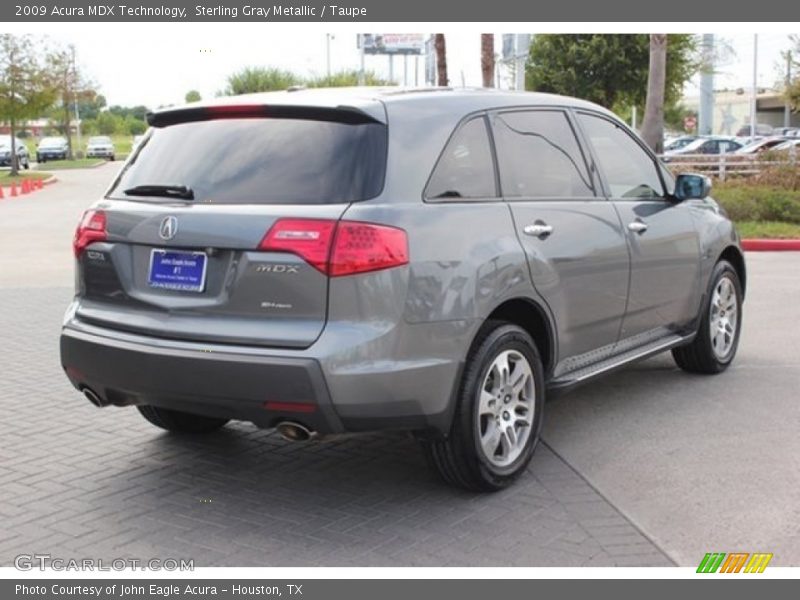 Sterling Gray Metallic / Taupe 2009 Acura MDX Technology