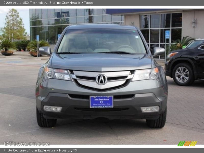 Sterling Gray Metallic / Taupe 2009 Acura MDX Technology