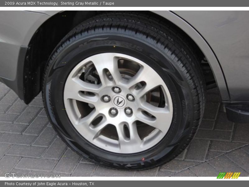 Sterling Gray Metallic / Taupe 2009 Acura MDX Technology
