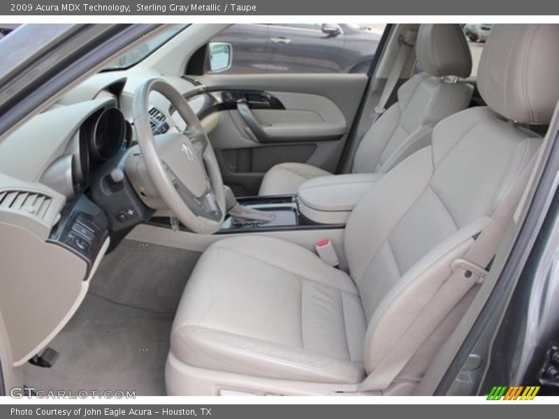 Sterling Gray Metallic / Taupe 2009 Acura MDX Technology
