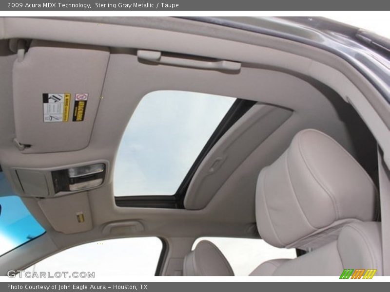 Sterling Gray Metallic / Taupe 2009 Acura MDX Technology