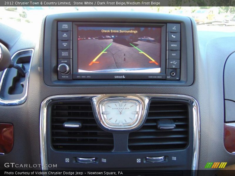 Stone White / Dark Frost Beige/Medium Frost Beige 2012 Chrysler Town & Country Limited