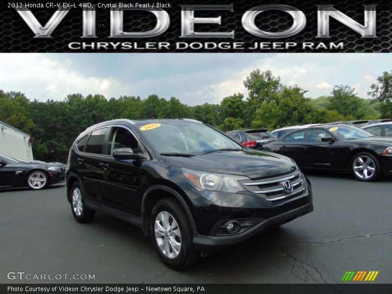 Crystal Black Pearl / Black 2012 Honda CR-V EX-L 4WD