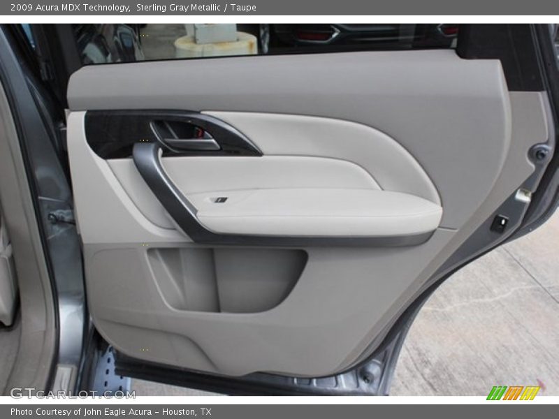 Sterling Gray Metallic / Taupe 2009 Acura MDX Technology