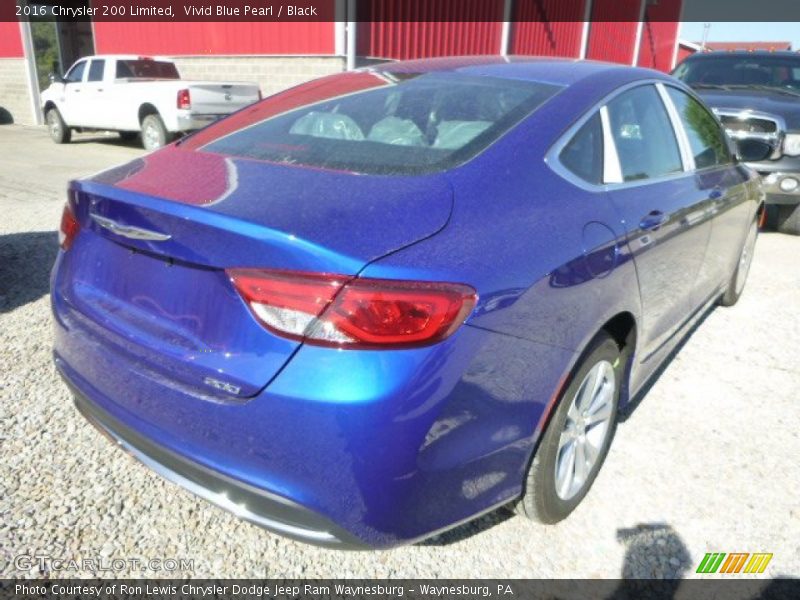 Vivid Blue Pearl / Black 2016 Chrysler 200 Limited