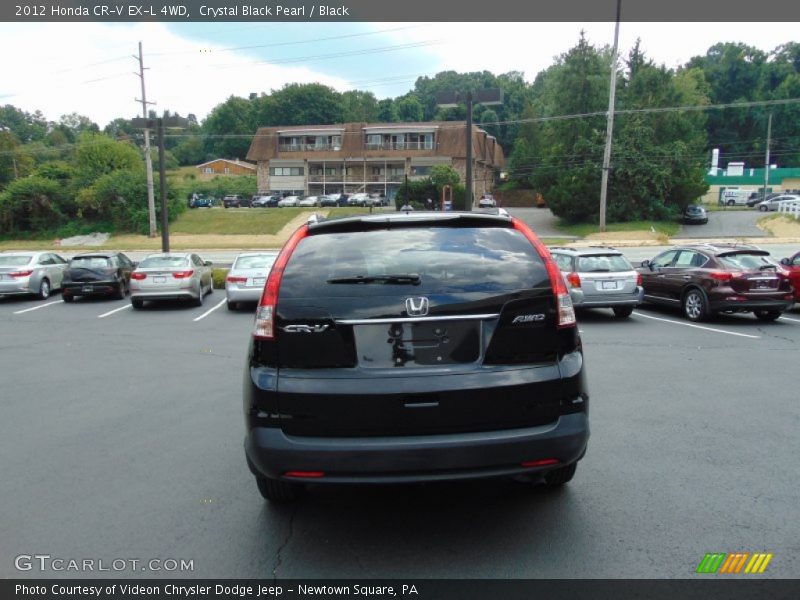 Crystal Black Pearl / Black 2012 Honda CR-V EX-L 4WD