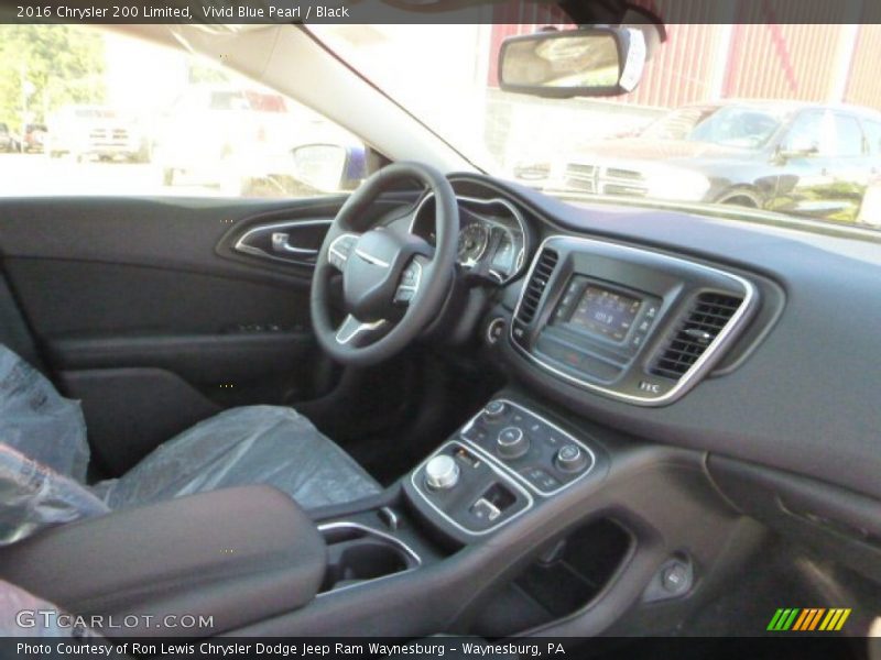 Vivid Blue Pearl / Black 2016 Chrysler 200 Limited