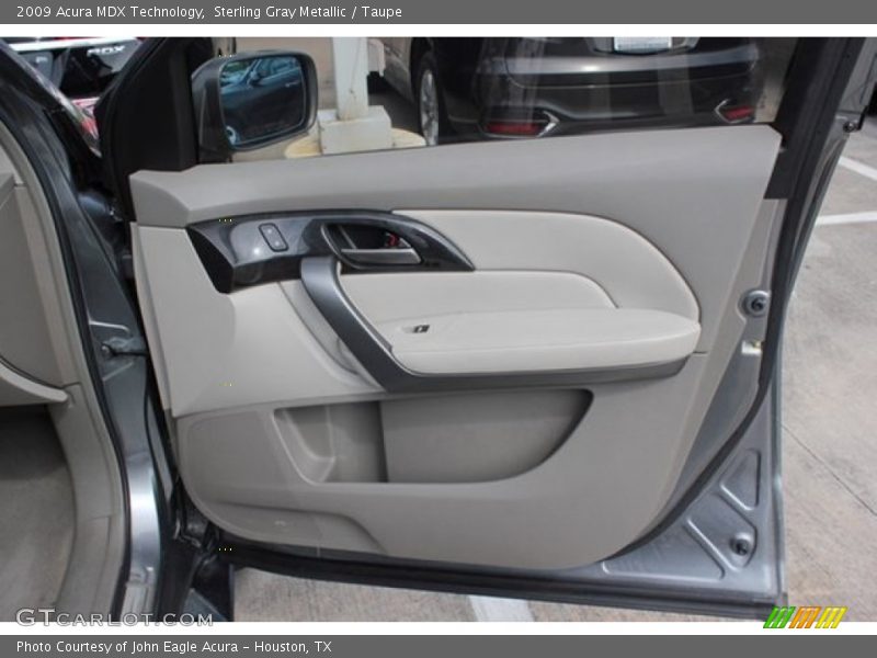 Sterling Gray Metallic / Taupe 2009 Acura MDX Technology