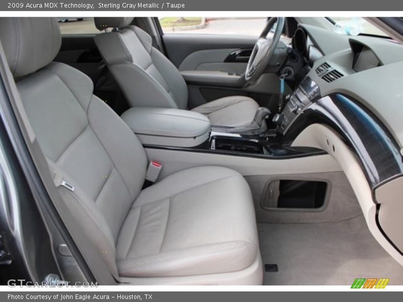 Sterling Gray Metallic / Taupe 2009 Acura MDX Technology