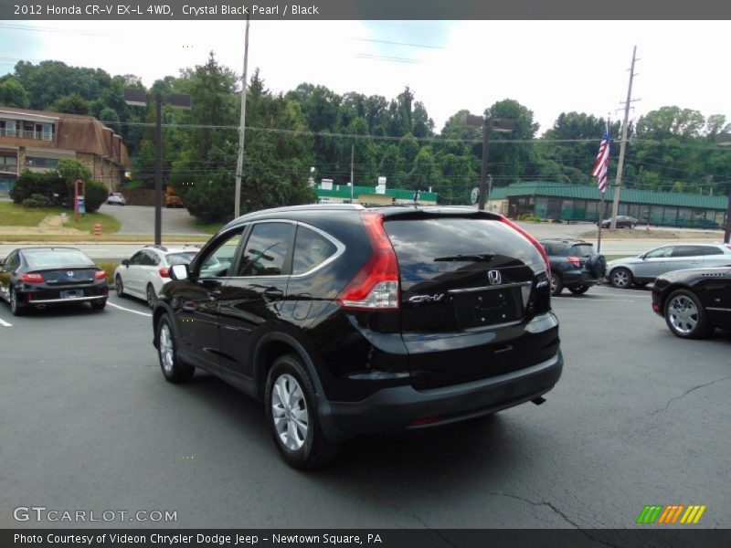 Crystal Black Pearl / Black 2012 Honda CR-V EX-L 4WD