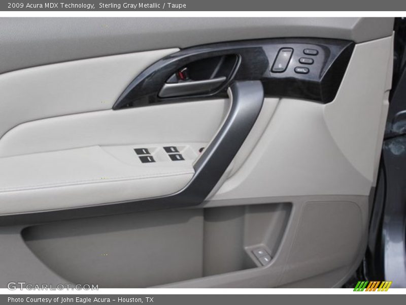Sterling Gray Metallic / Taupe 2009 Acura MDX Technology