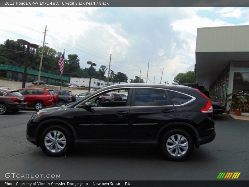 Crystal Black Pearl / Black 2012 Honda CR-V EX-L 4WD