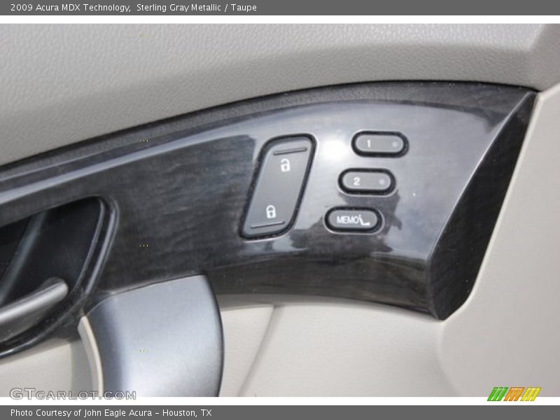 Sterling Gray Metallic / Taupe 2009 Acura MDX Technology