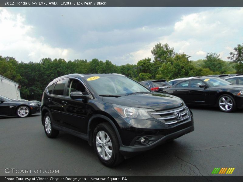 Crystal Black Pearl / Black 2012 Honda CR-V EX-L 4WD