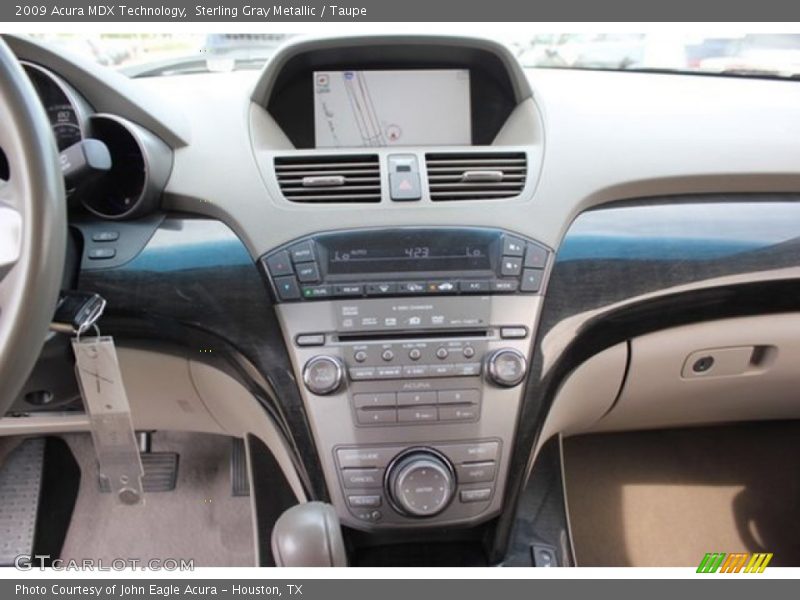 Sterling Gray Metallic / Taupe 2009 Acura MDX Technology