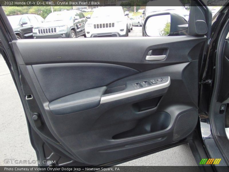 Crystal Black Pearl / Black 2012 Honda CR-V EX-L 4WD