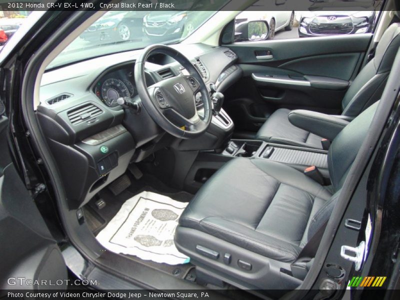 Crystal Black Pearl / Black 2012 Honda CR-V EX-L 4WD