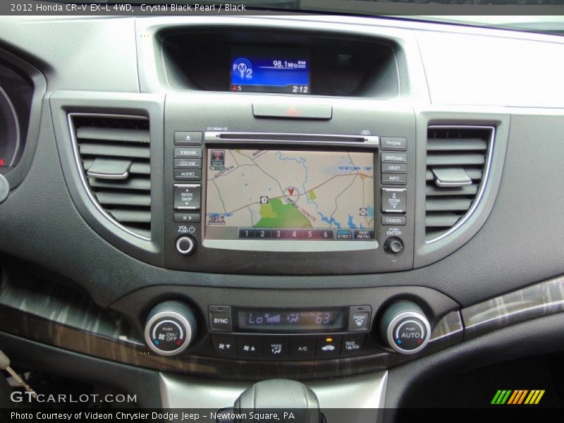 Crystal Black Pearl / Black 2012 Honda CR-V EX-L 4WD