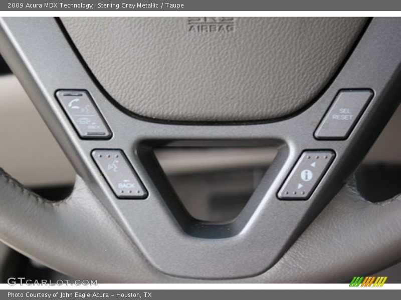 Sterling Gray Metallic / Taupe 2009 Acura MDX Technology