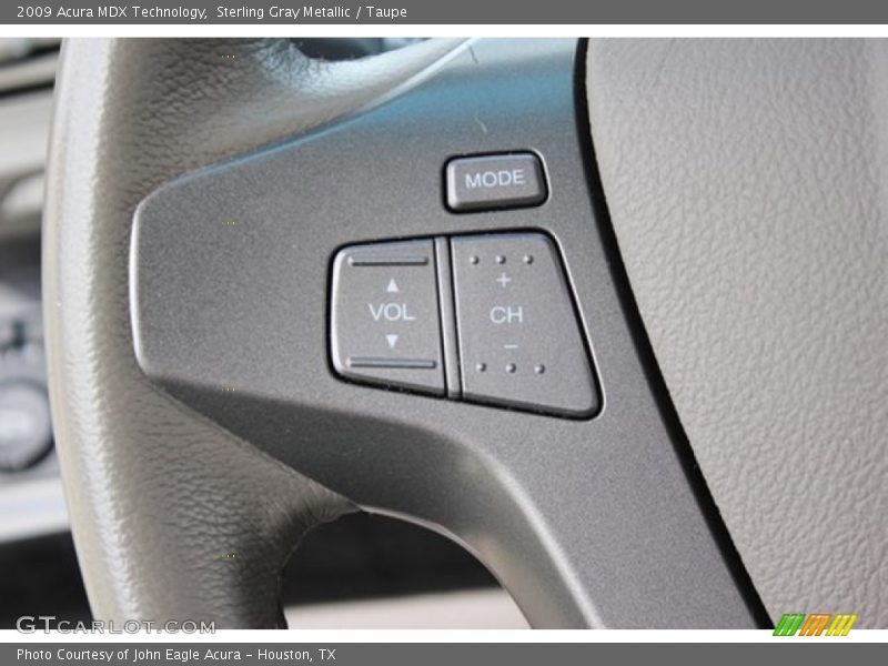 Sterling Gray Metallic / Taupe 2009 Acura MDX Technology