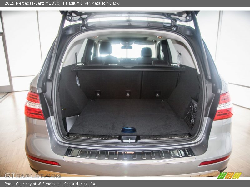 Paladium Silver Metallic / Black 2015 Mercedes-Benz ML 350