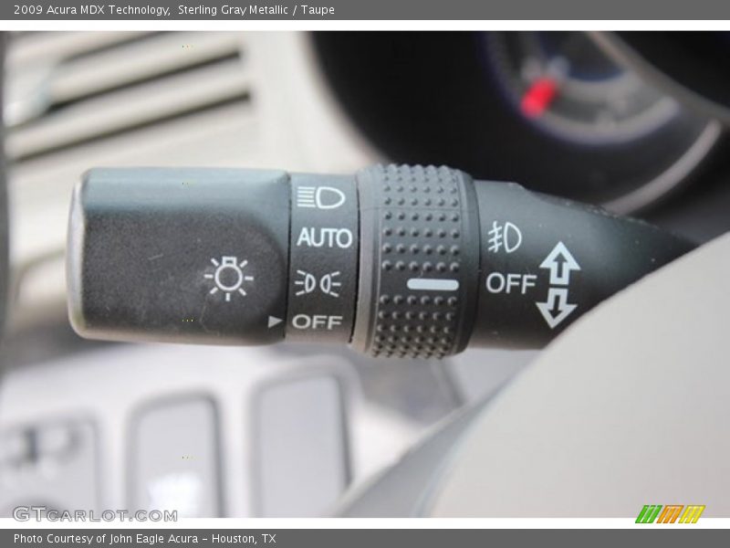 Sterling Gray Metallic / Taupe 2009 Acura MDX Technology
