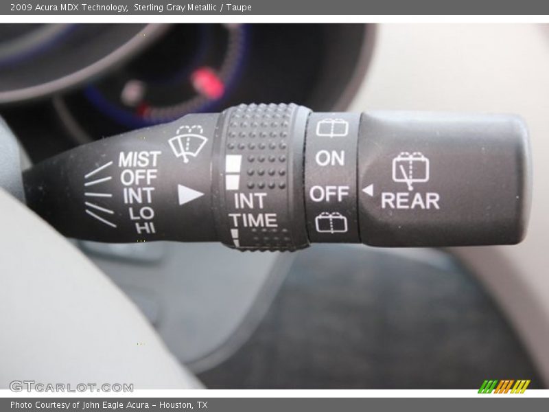 Sterling Gray Metallic / Taupe 2009 Acura MDX Technology