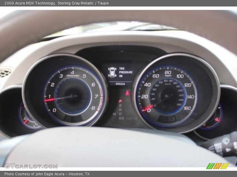 Sterling Gray Metallic / Taupe 2009 Acura MDX Technology