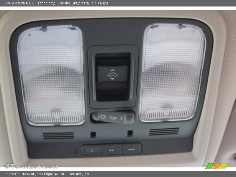 Sterling Gray Metallic / Taupe 2009 Acura MDX Technology