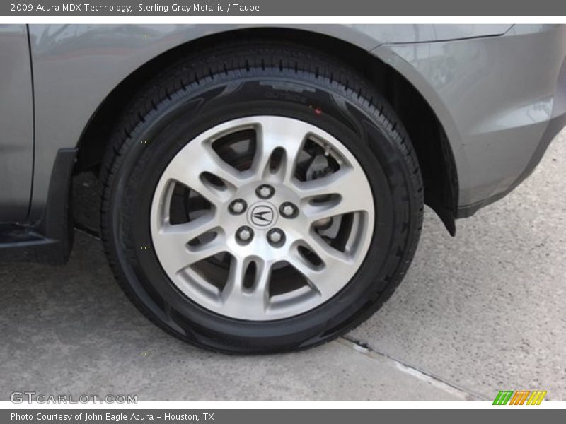 Sterling Gray Metallic / Taupe 2009 Acura MDX Technology