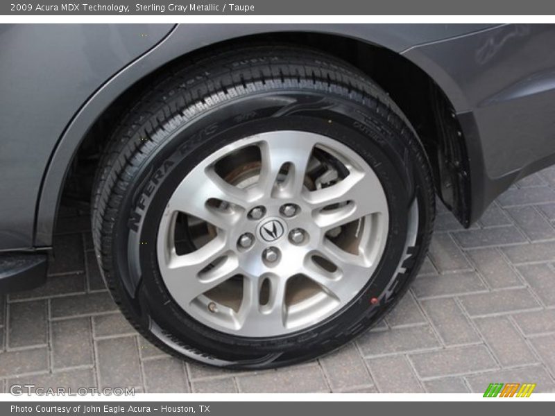 Sterling Gray Metallic / Taupe 2009 Acura MDX Technology