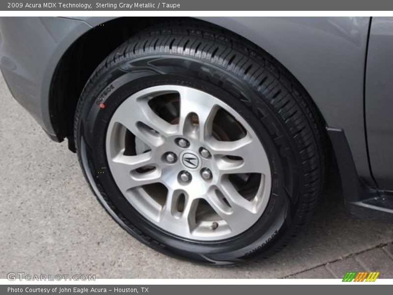 Sterling Gray Metallic / Taupe 2009 Acura MDX Technology