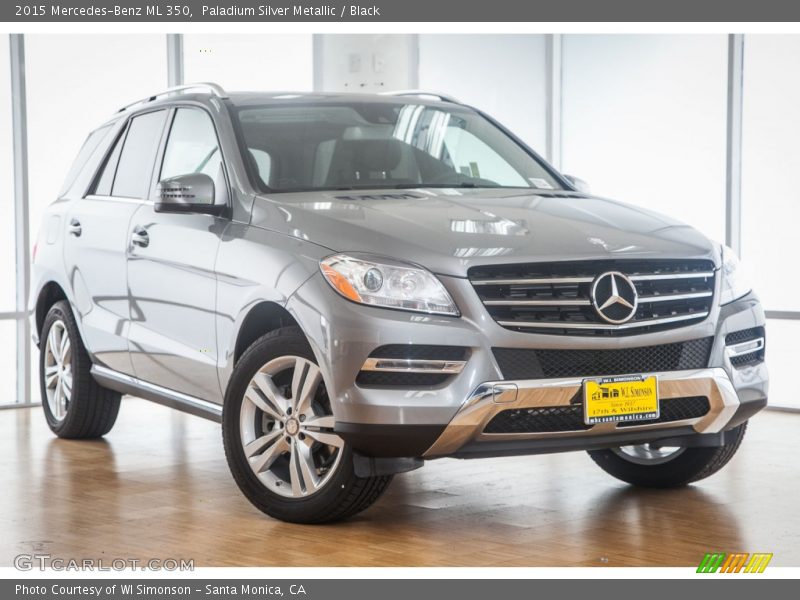 Paladium Silver Metallic / Black 2015 Mercedes-Benz ML 350