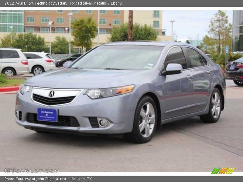 Forged Silver Metallic / Ebony 2012 Acura TSX Technology Sedan
