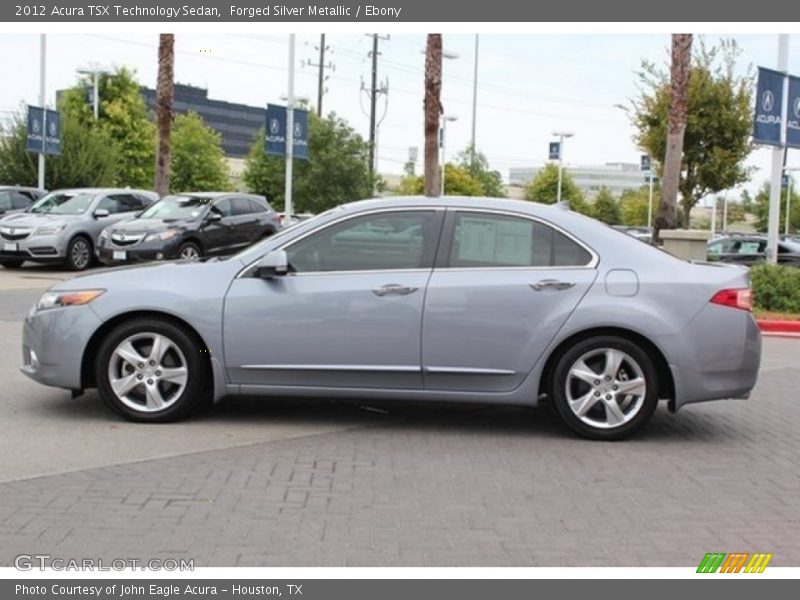 Forged Silver Metallic / Ebony 2012 Acura TSX Technology Sedan
