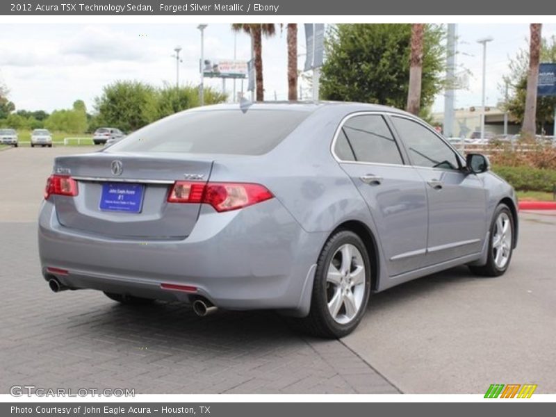 Forged Silver Metallic / Ebony 2012 Acura TSX Technology Sedan