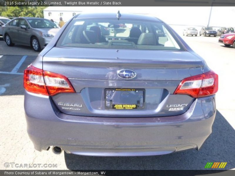Twilight Blue Metallic / Slate Black 2016 Subaru Legacy 2.5i Limited