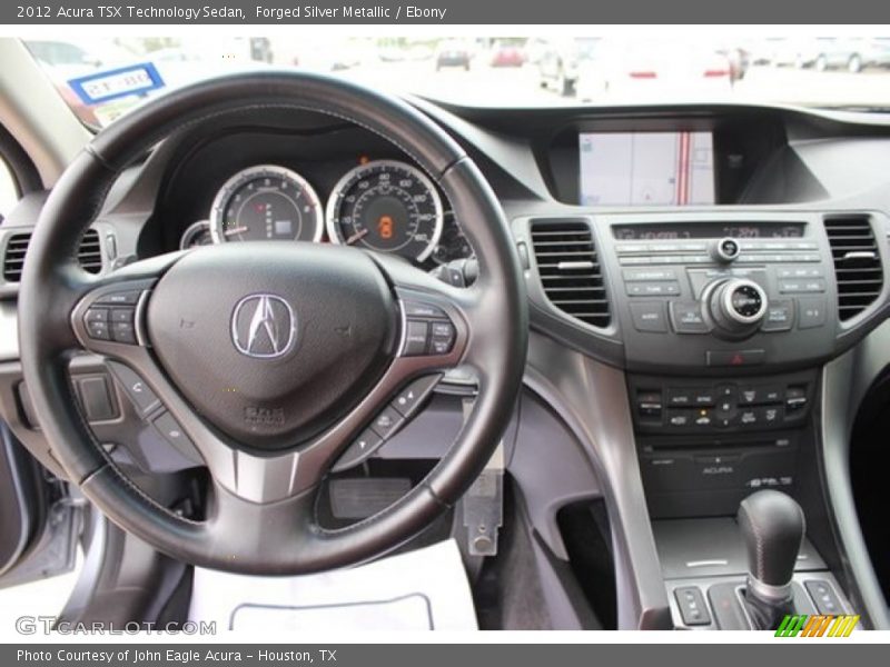 Forged Silver Metallic / Ebony 2012 Acura TSX Technology Sedan