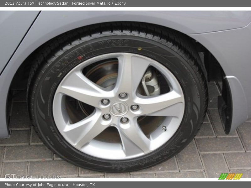 Forged Silver Metallic / Ebony 2012 Acura TSX Technology Sedan