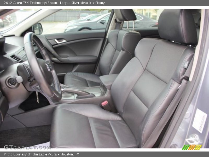 Forged Silver Metallic / Ebony 2012 Acura TSX Technology Sedan