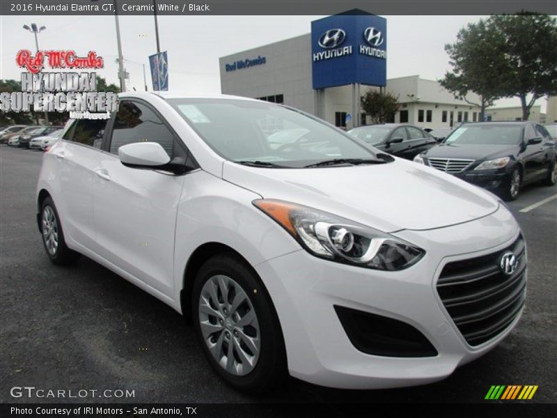 Ceramic White / Black 2016 Hyundai Elantra GT