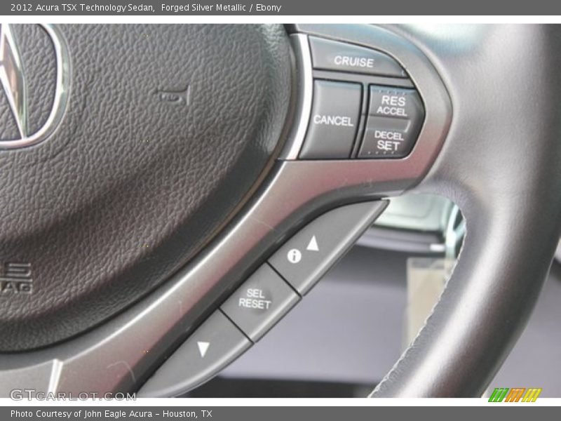 Forged Silver Metallic / Ebony 2012 Acura TSX Technology Sedan