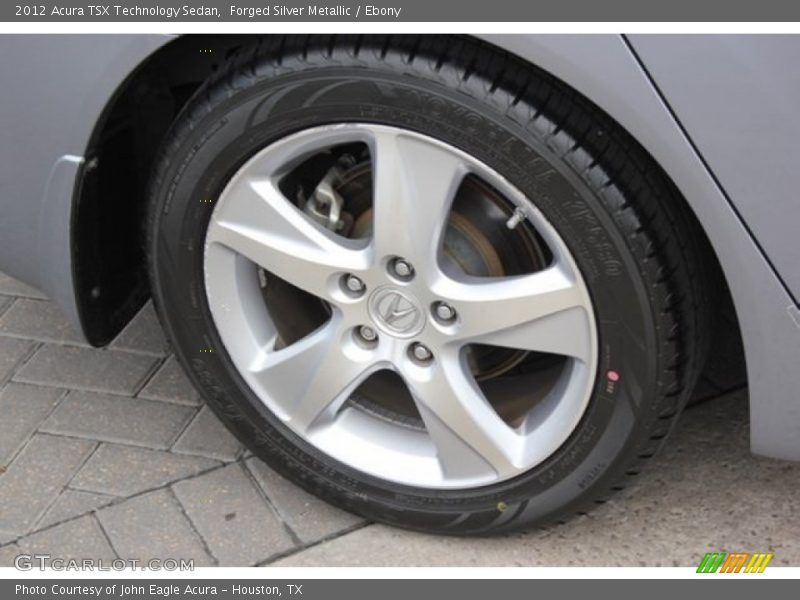 Forged Silver Metallic / Ebony 2012 Acura TSX Technology Sedan