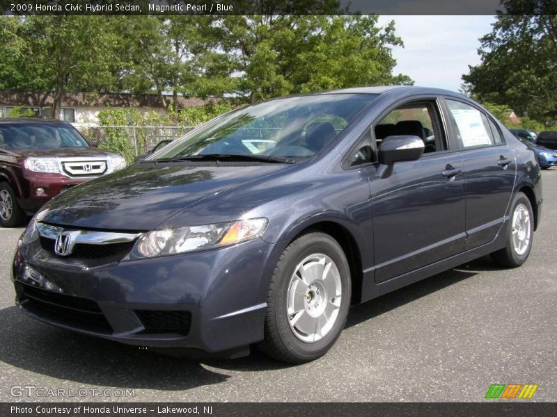 Magnetic Pearl / Blue 2009 Honda Civic Hybrid Sedan