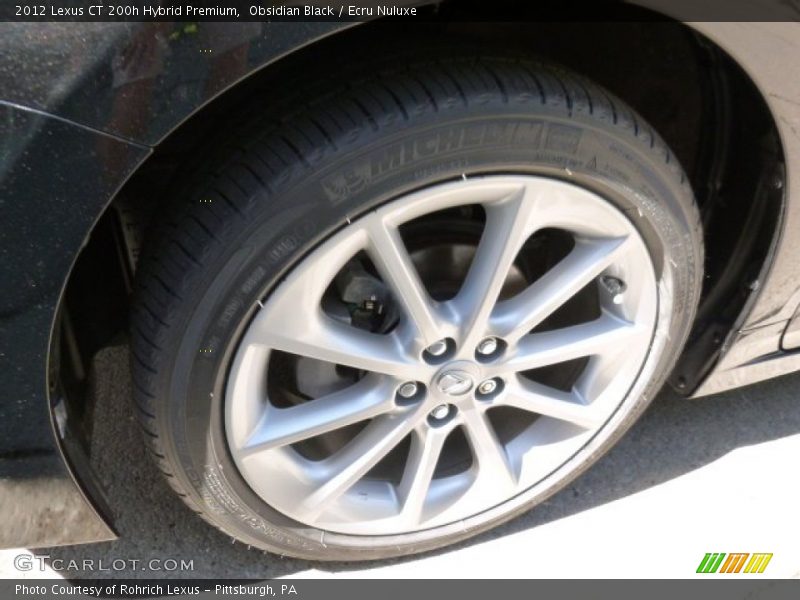 Obsidian Black / Ecru Nuluxe 2012 Lexus CT 200h Hybrid Premium