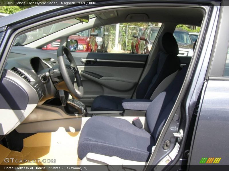 Magnetic Pearl / Blue 2009 Honda Civic Hybrid Sedan