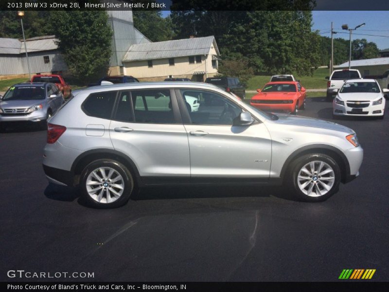Mineral Silver Metallic / Black 2013 BMW X3 xDrive 28i