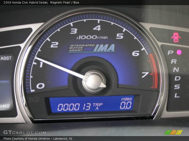 Magnetic Pearl / Blue 2009 Honda Civic Hybrid Sedan