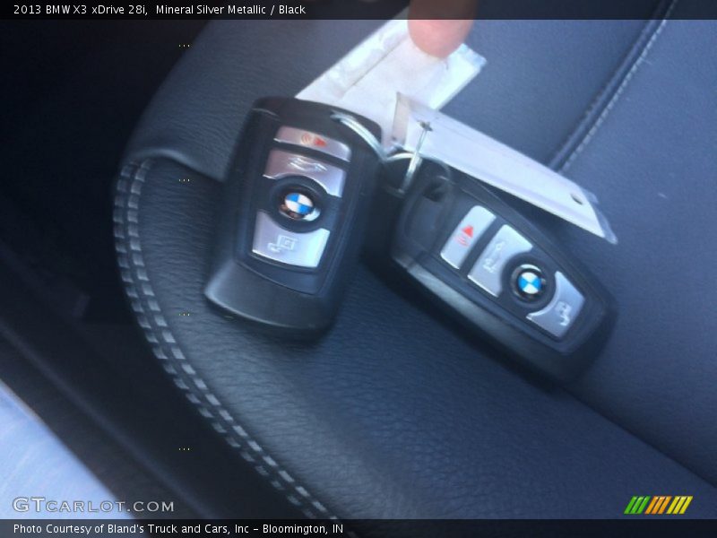 Mineral Silver Metallic / Black 2013 BMW X3 xDrive 28i